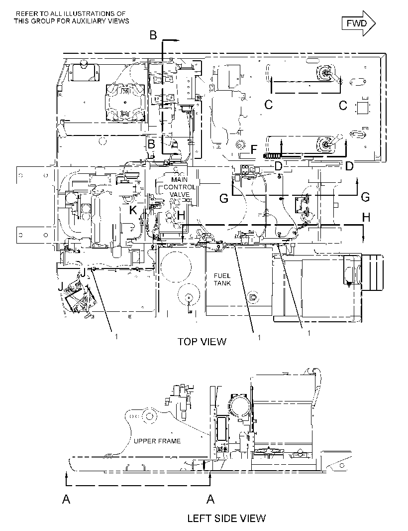 WIRING GP-AUXILIARY CONTROL 2873887 CAT