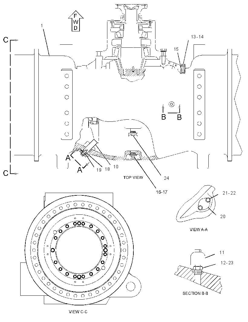HOUSING GP-REAR AXLE 8X9043 CAT