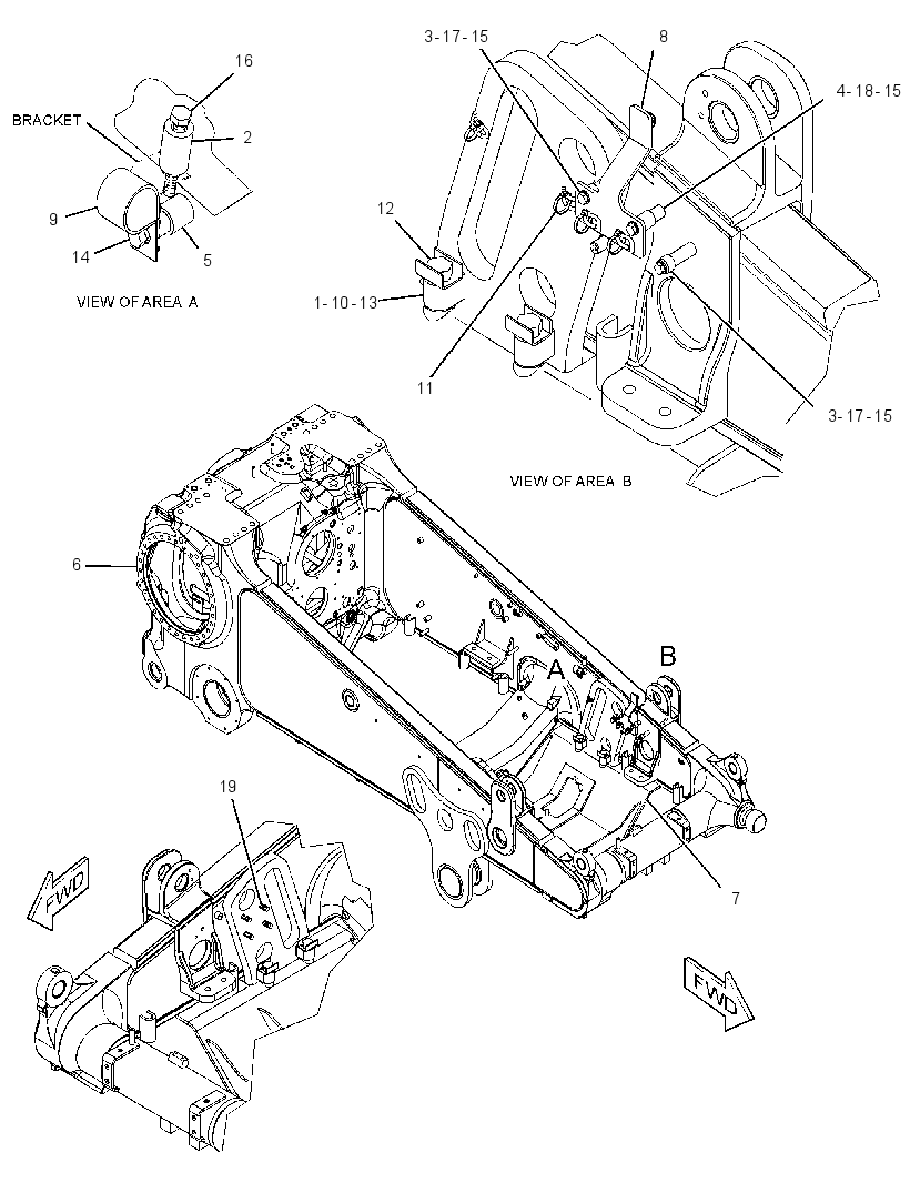 TRUNNION GP-BULLDOZER 2413360 CAT
