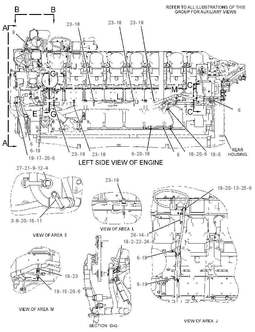 Проводка двигателя 2519417 CAT