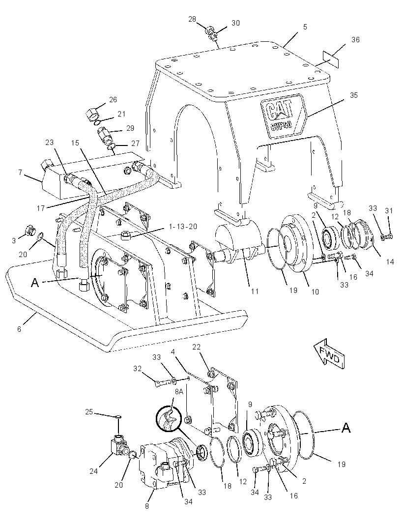 COMPACTOR GP-VIBRATORY 2055900 CAT
