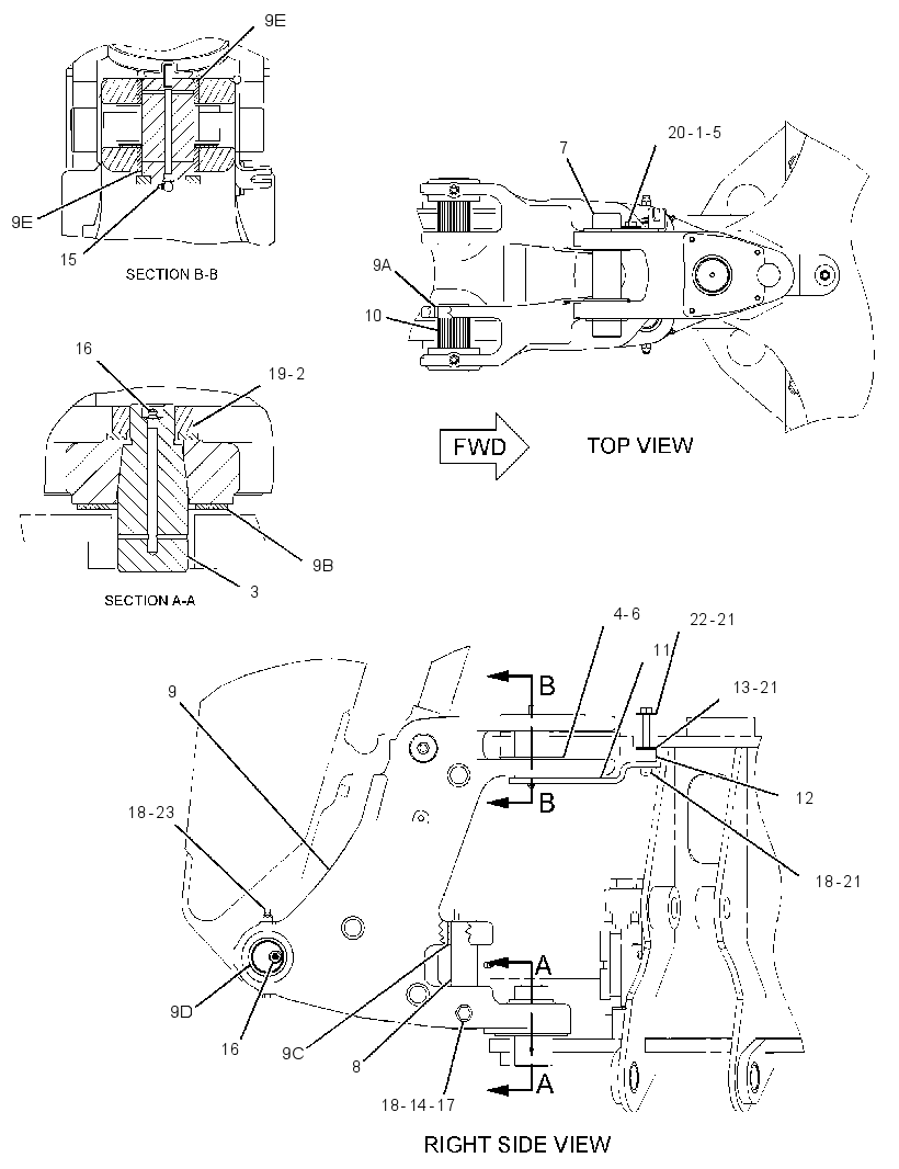 FRAME GP-SWING 2096865 CAT
