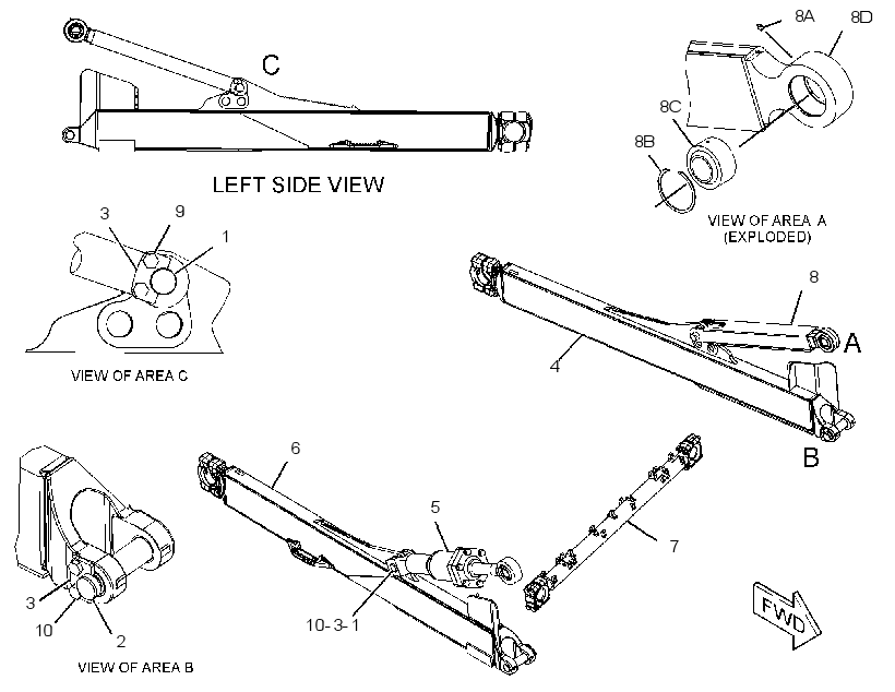 PUSH ARM GP-STABILIZER 2461045 CAT