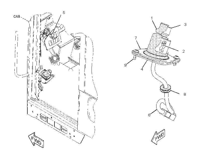 SWITCH GP-DIFFERENTIAL LOCK 2907197 CAT
