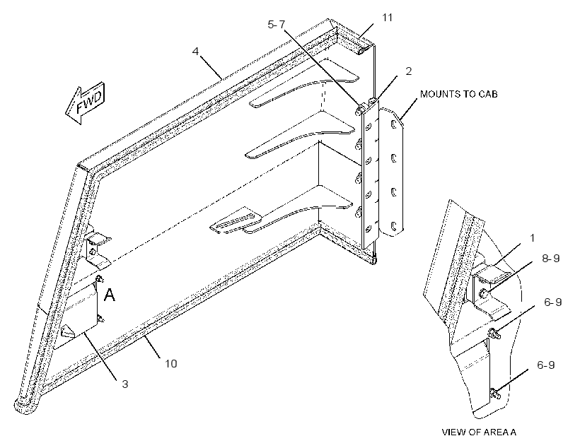 Дверь смотровая 2904412 CAT