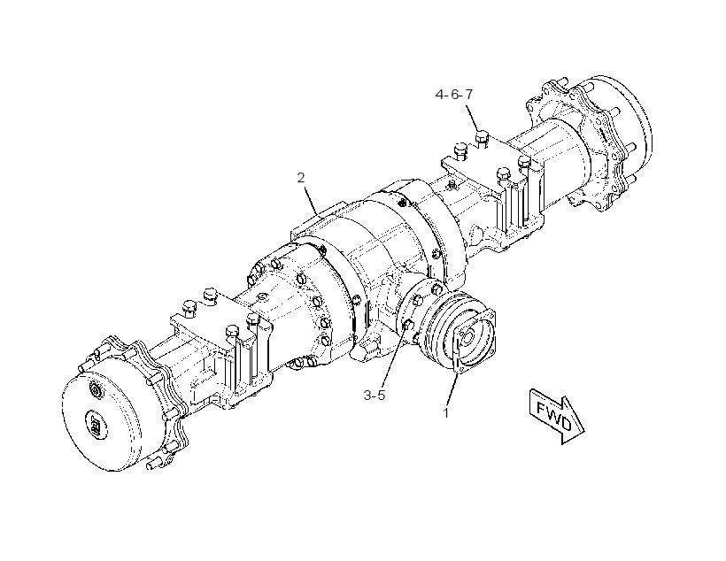 AXLE & MTG GP-DRIVE 2860401 CAT