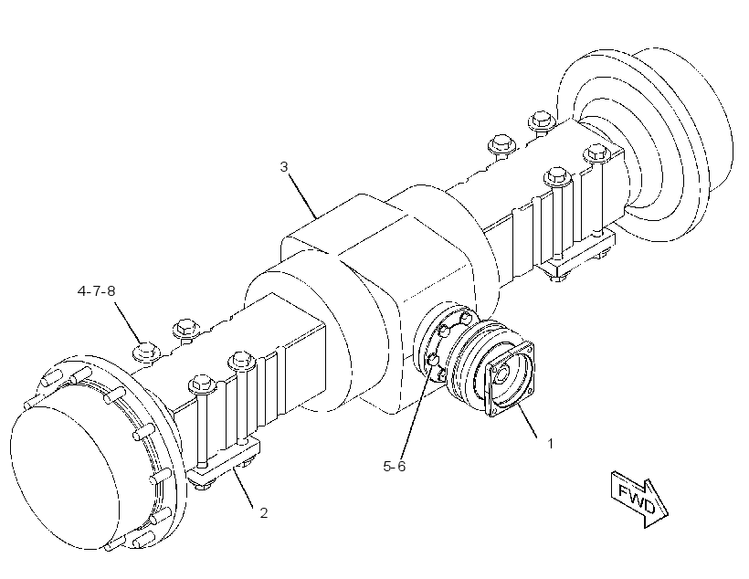 AXLE & MTG GP-DRIVE 2860403 CAT