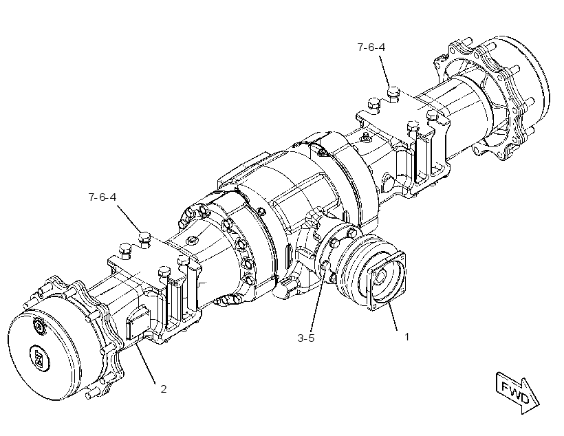AXLE & MTG GP-DRIVE 2860402 CAT