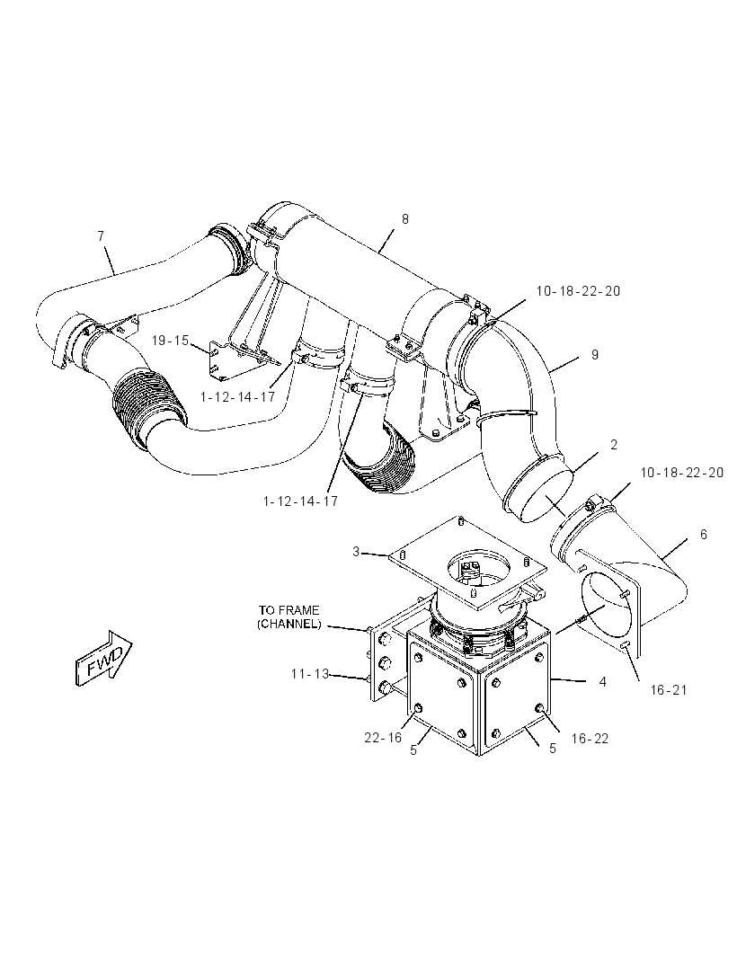 EXHAUST AR-BODY 2511573 CAT
