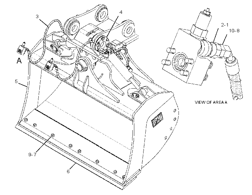 BUCKET GP-DITCH CLEANING 2774044 CAT