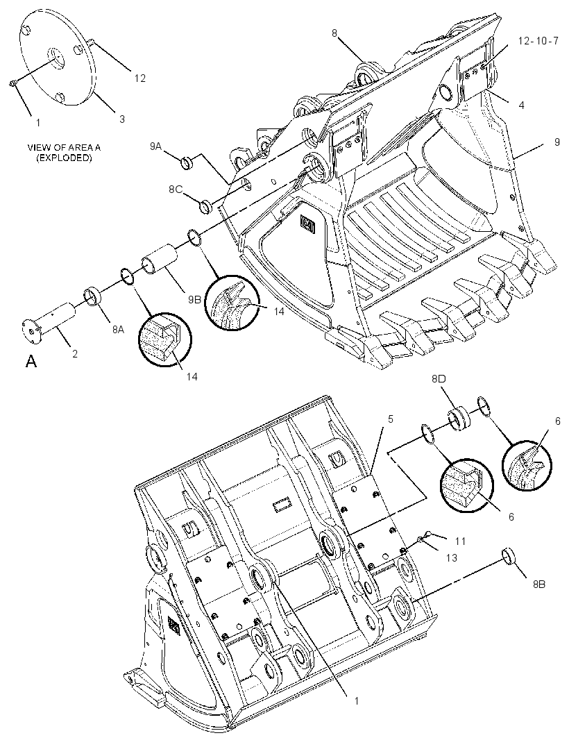 BUCKET GP-HEAVY DUTY ROCK 2420539 CAT