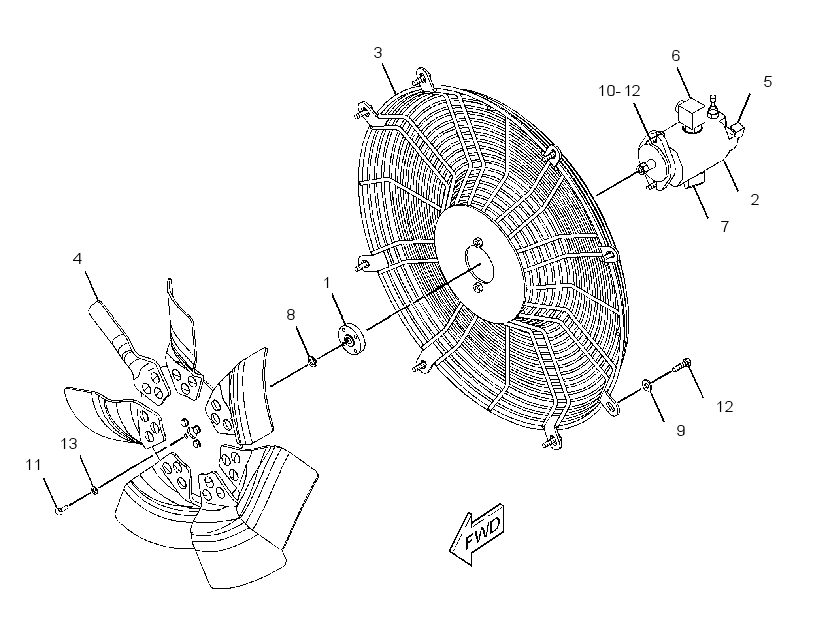 FAN & MOTOR GP 2620741 CAT