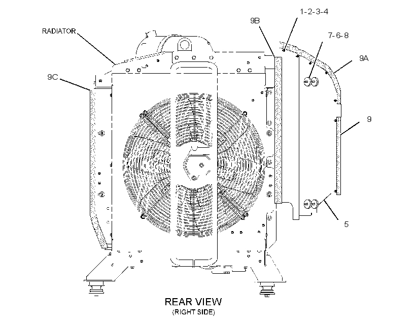 BAFFLE GP-RADIATOR 2365750 CAT