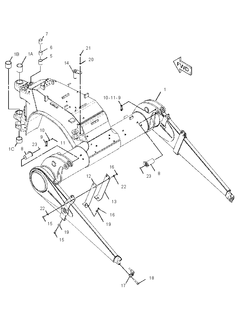 FRAME GP-DRAFT 2T3409 CAT