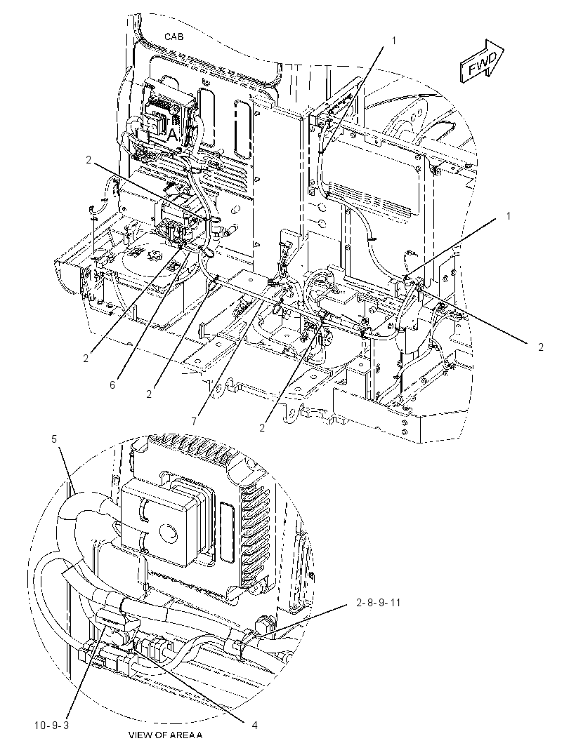 Проводка связи 2832604 CAT