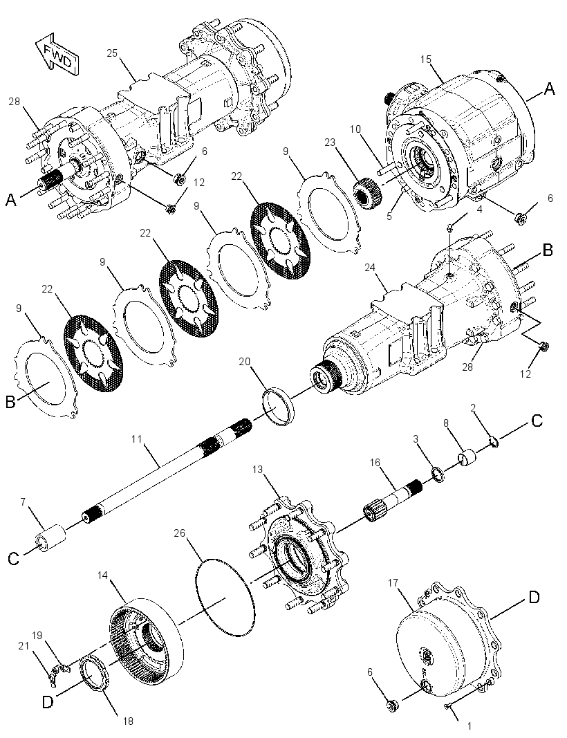 AXLE GP-DRIVE 2860873 CAT