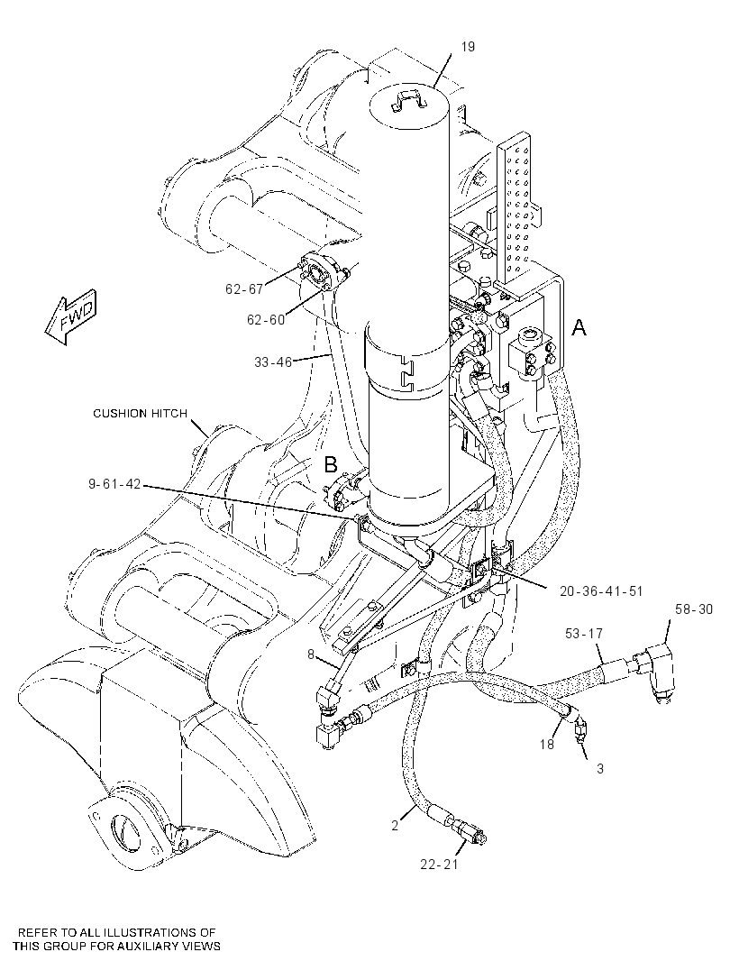 LINES GP-CUSHION-HITCH 2614475 CAT