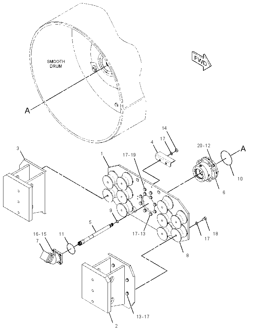 DRIVE GP-SUPPORT & VIBRATORY 2873263 CAT
