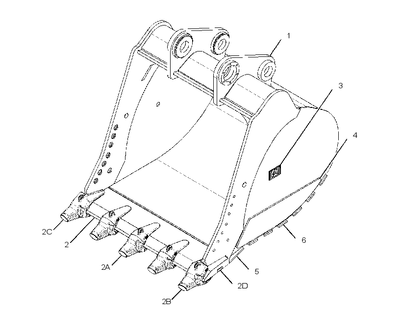 Ковш универсальный в сборе 2838523 CAT