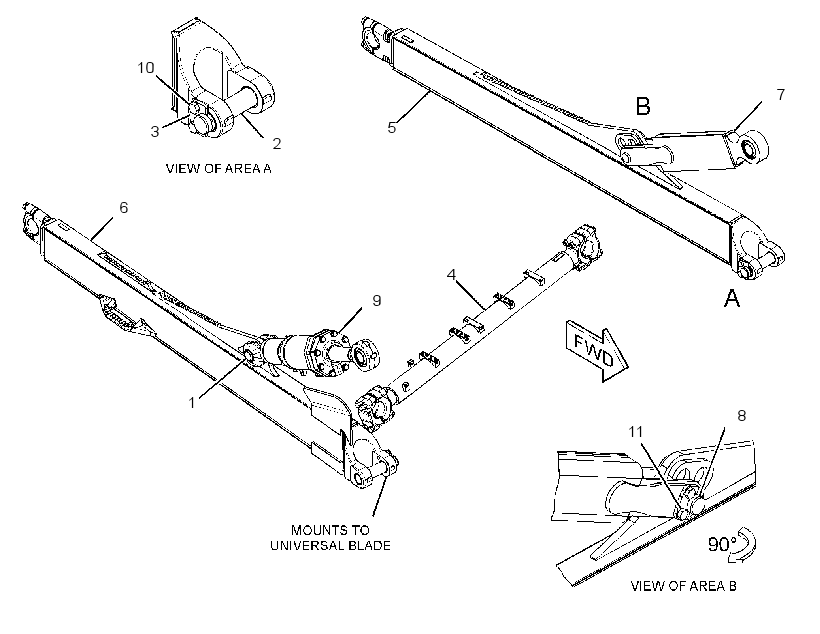 PUSH ARM GP-STABILIZER 2374368 CAT