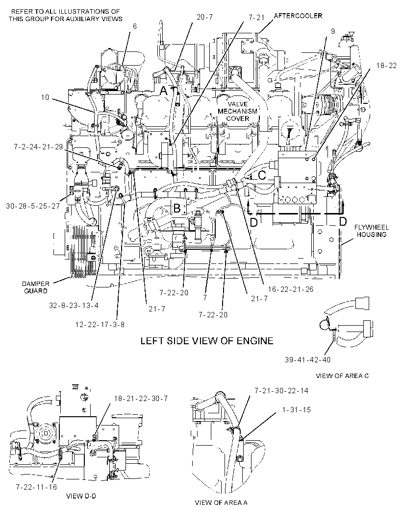 Проводка двигателя 3069152 CAT
