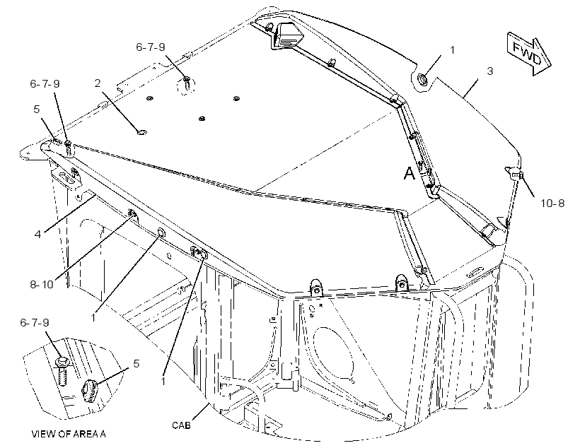 ROOF GP-CAB 2333133 CAT