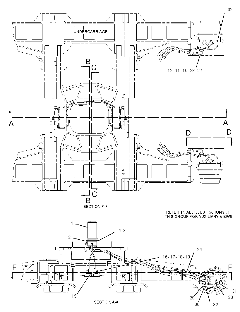 Трубопроводы мотора хода 2000321 CAT