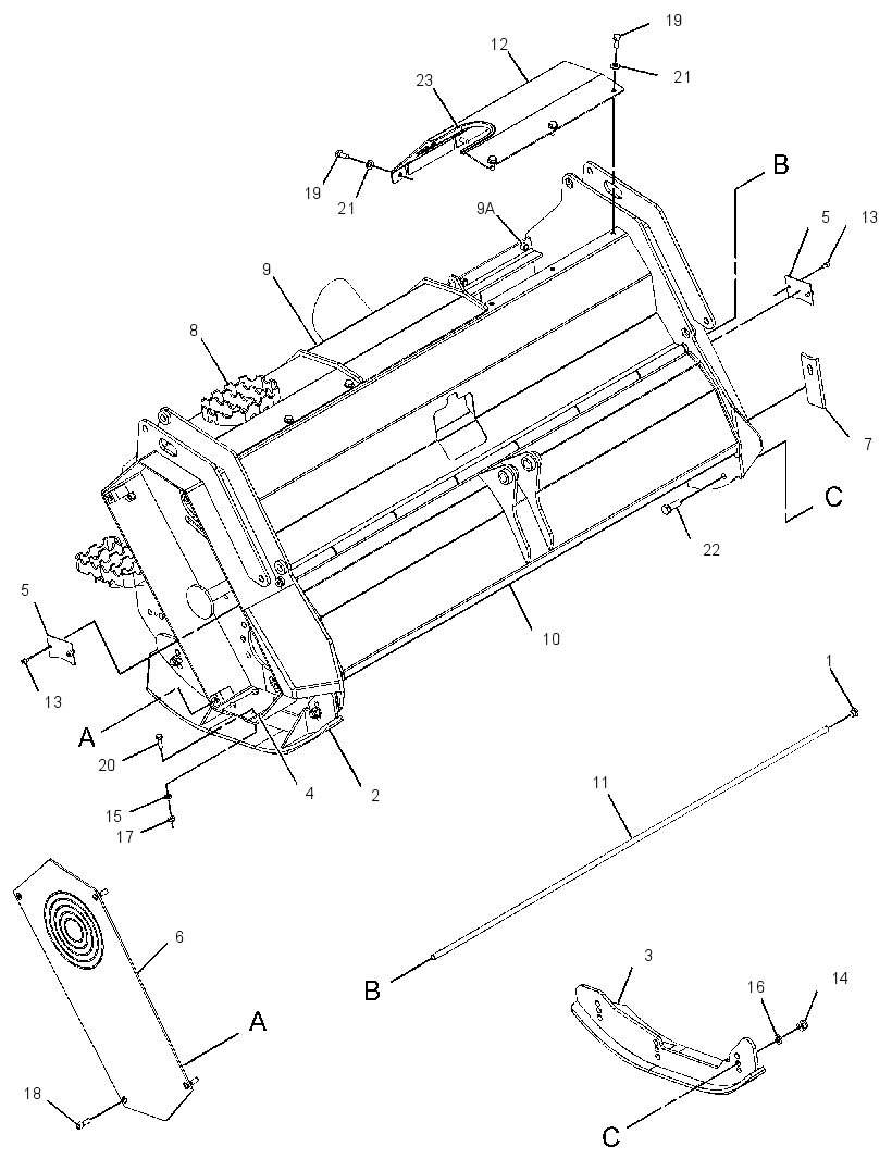 FRAME GP-MULCHING HEAD 3080202 CAT