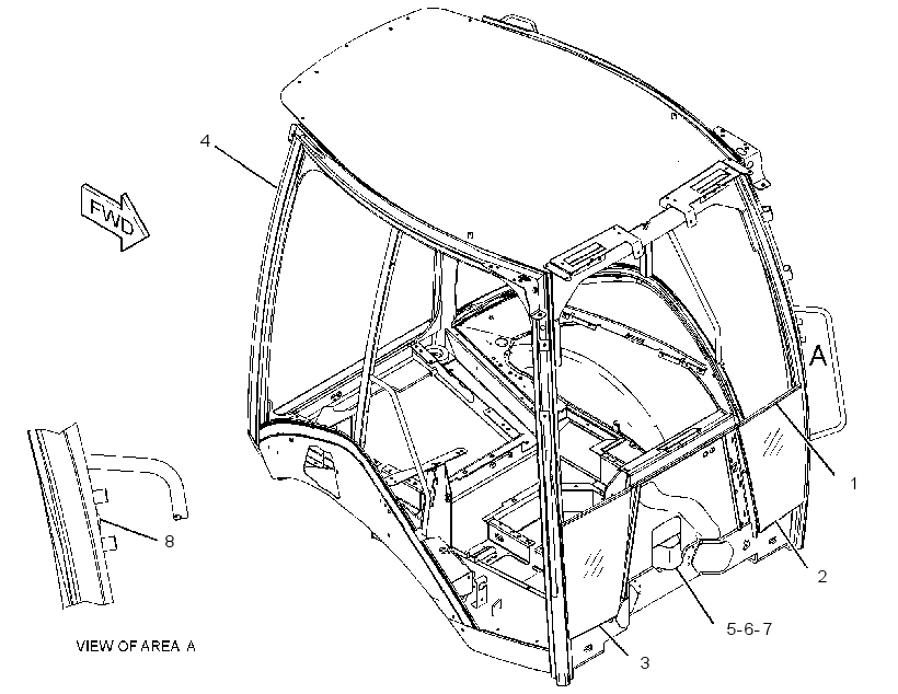 CANOPY GP-OPEN ROPS 2719125 CAT
