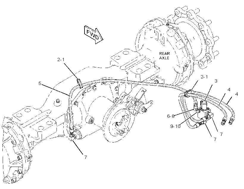 VALVE & LINES GP-DIFF LOCK 2540121 CAT