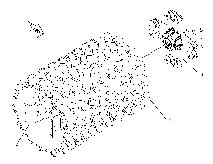 DRUM GP-DRIVE & VIBRATORY 2872629 CAT