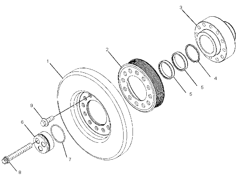 PULLEY GP-ENGINE 3169666 CAT