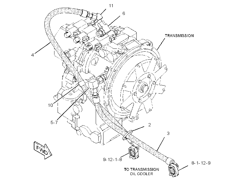 LINES GP-TRANSMISSION COOLER 2540147 CAT