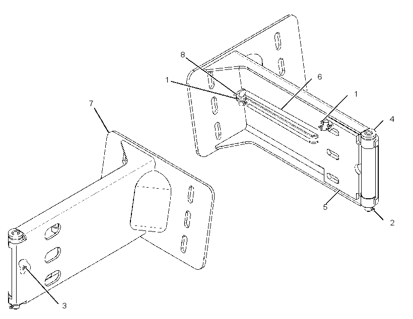 HINGE GP-ROADING FENDER 3005461 CAT
