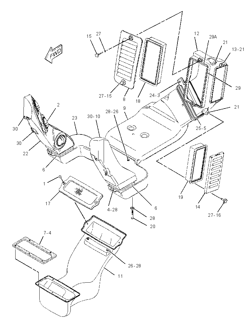 DUCT & FILTER GP-CAB AIR 2584252 CAT