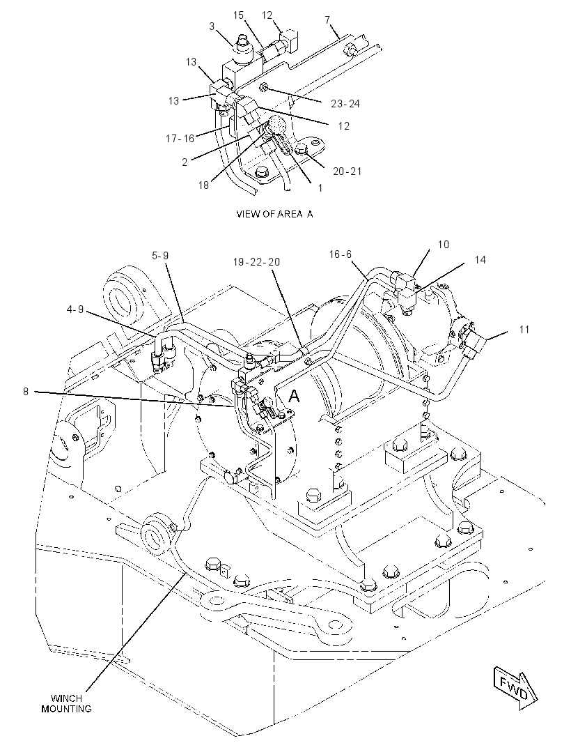 LINES GP-WINCH 2525205 CAT