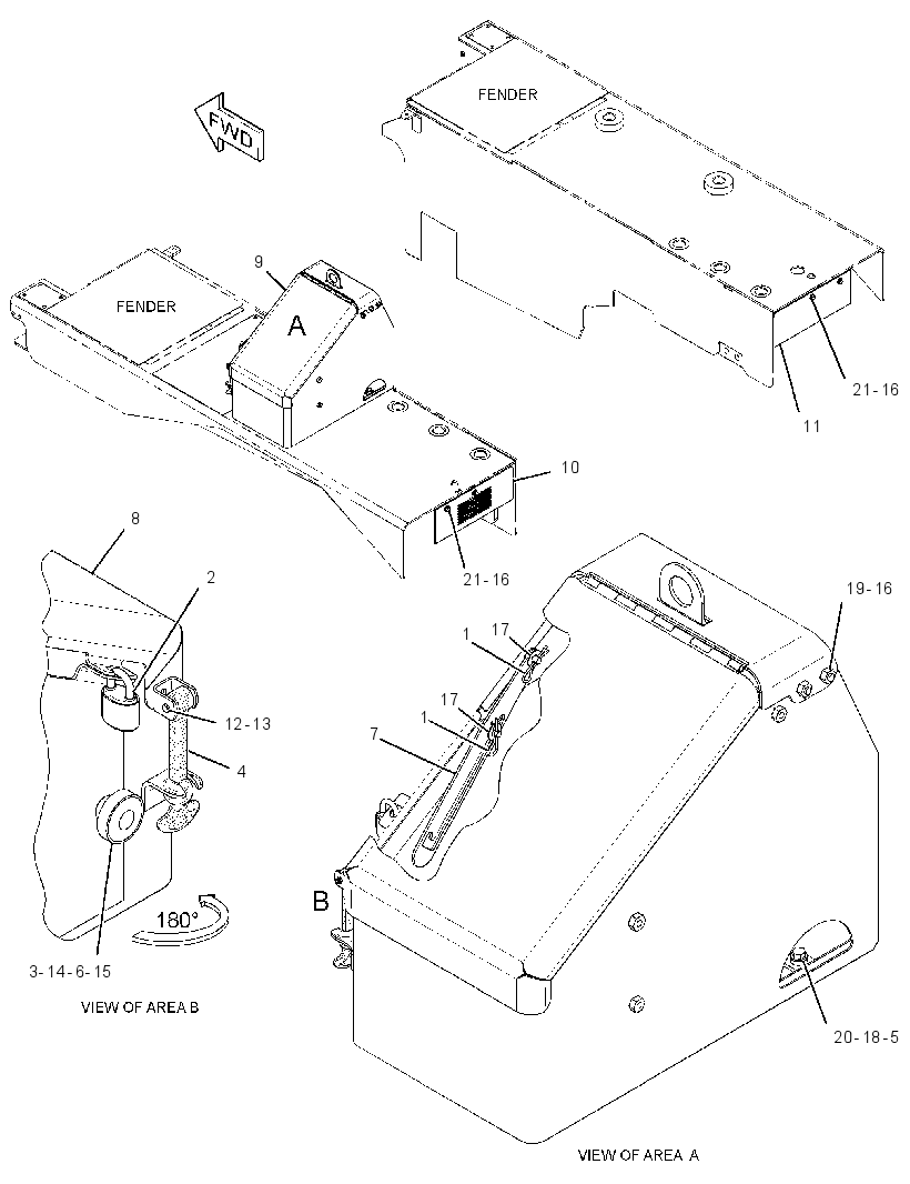 ENCLOSURE GP-FENDER 2349982 CAT