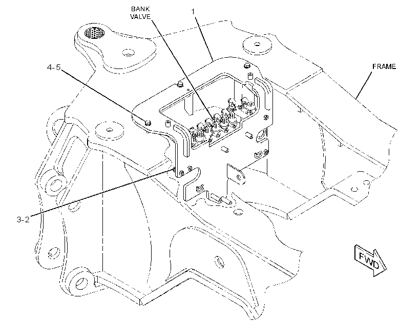 MOUNTING GP-BANK VALVE 2540185 CAT