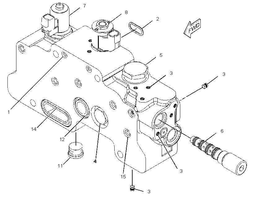 VALVE GP-RIDE CONTROL 2548094 CAT