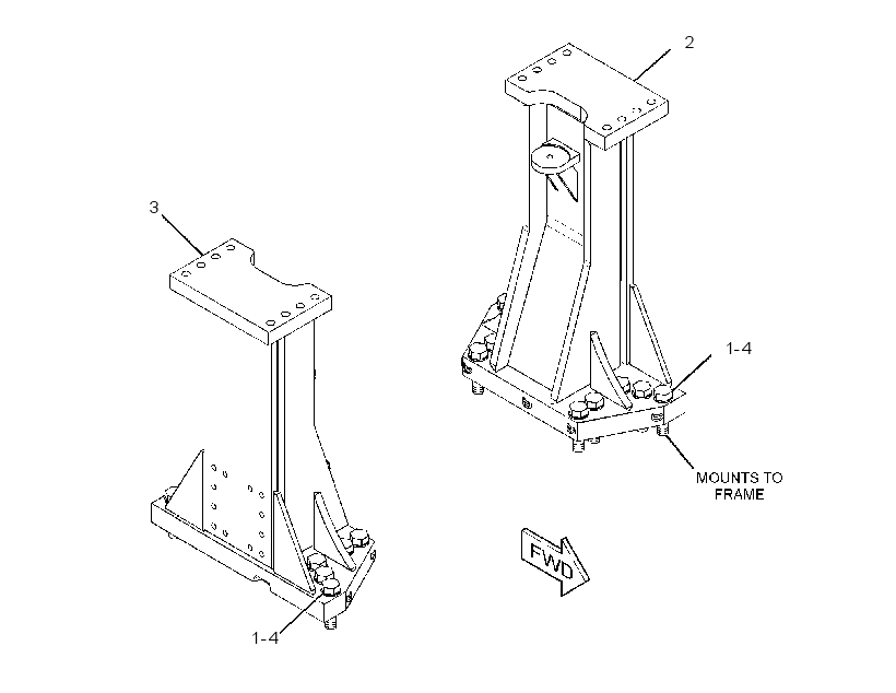 Крепление ROPS 1135084 CAT