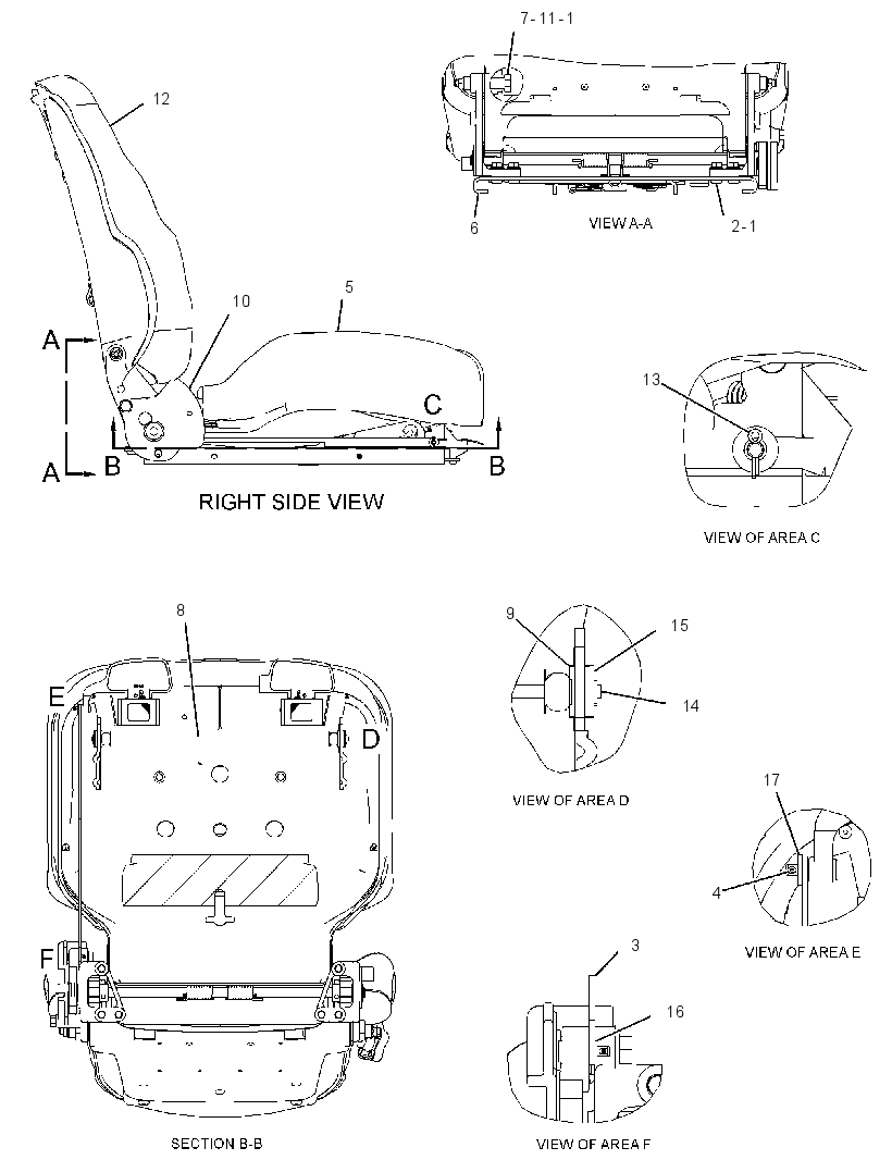 Сиденье 3014174 CAT