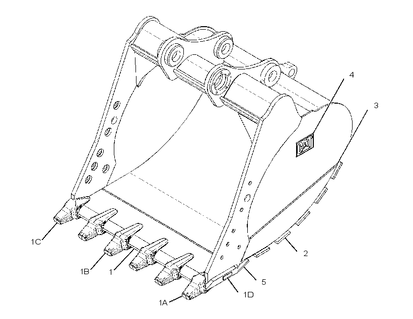 BUCKET AS-HEAVY DUTY POWER 2397576 CAT