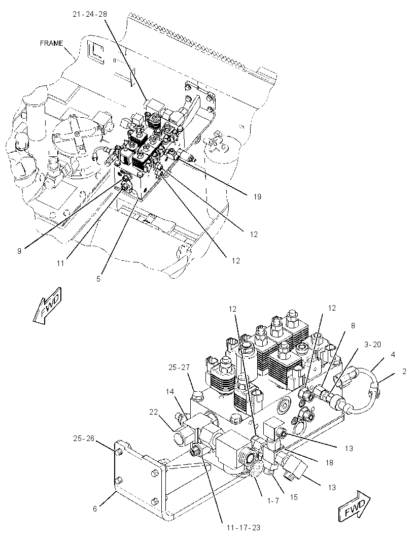 VALVE & MTG GP-AUXILIARY 2703538 CAT