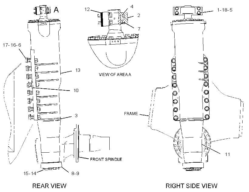 SUSPENSION & MTG GP-FRONT 2645808 CAT