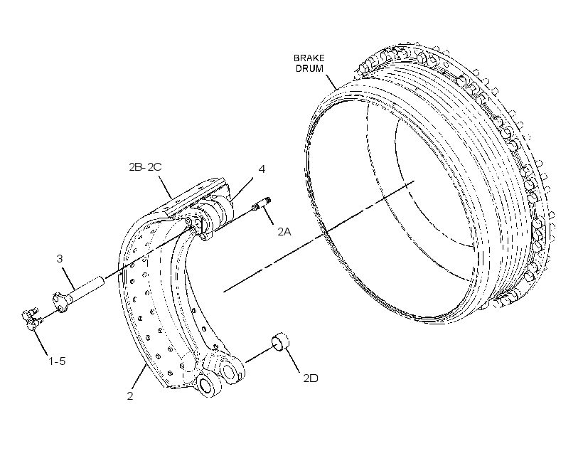 SHOE GP-BRAKE 2502939 CAT