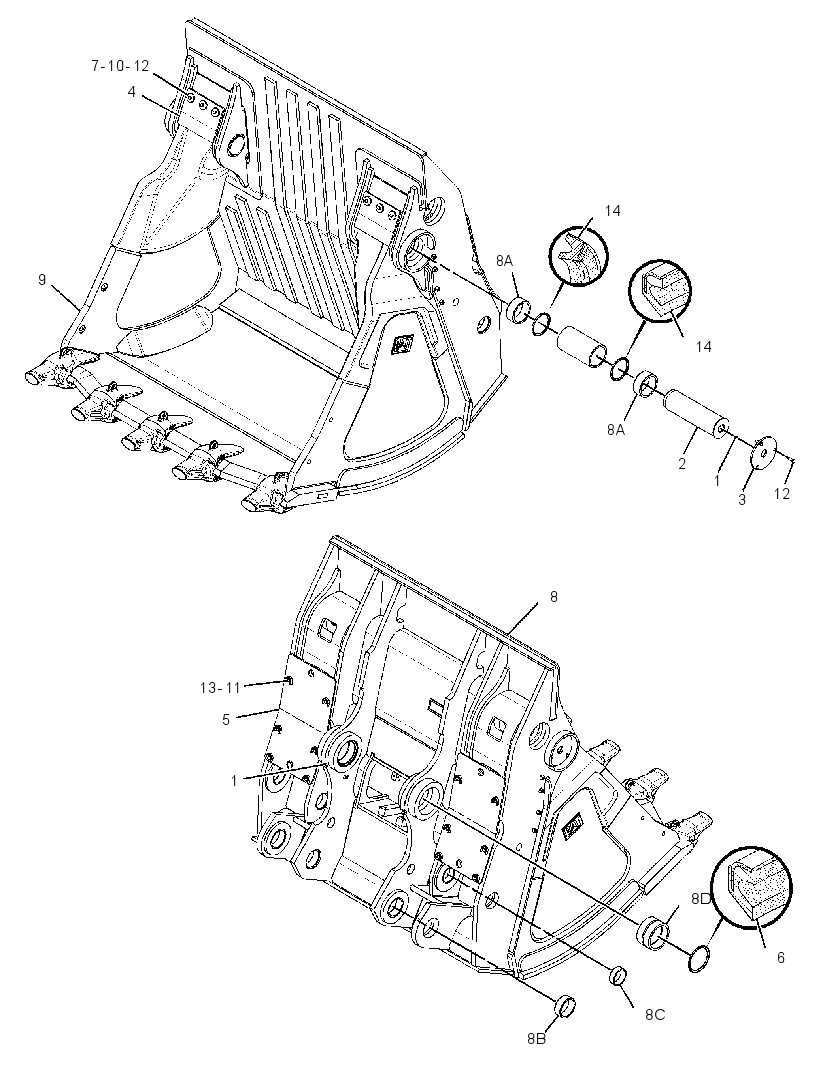 BUCKET GP-FRONT SHOVEL 2675436 CAT