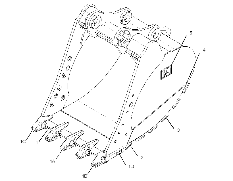 BUCKET AS-HEAVY DUTY POWER 2397574 CAT