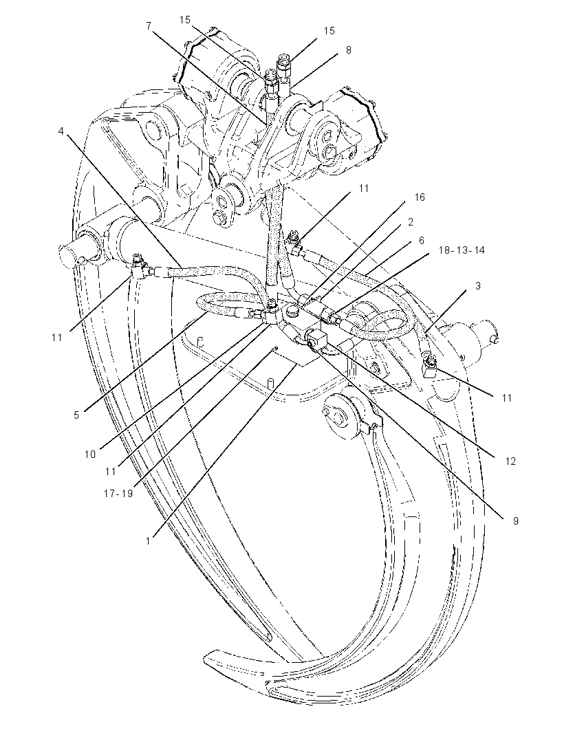LINES GP-GRAPPLE HEAD 2686374 CAT