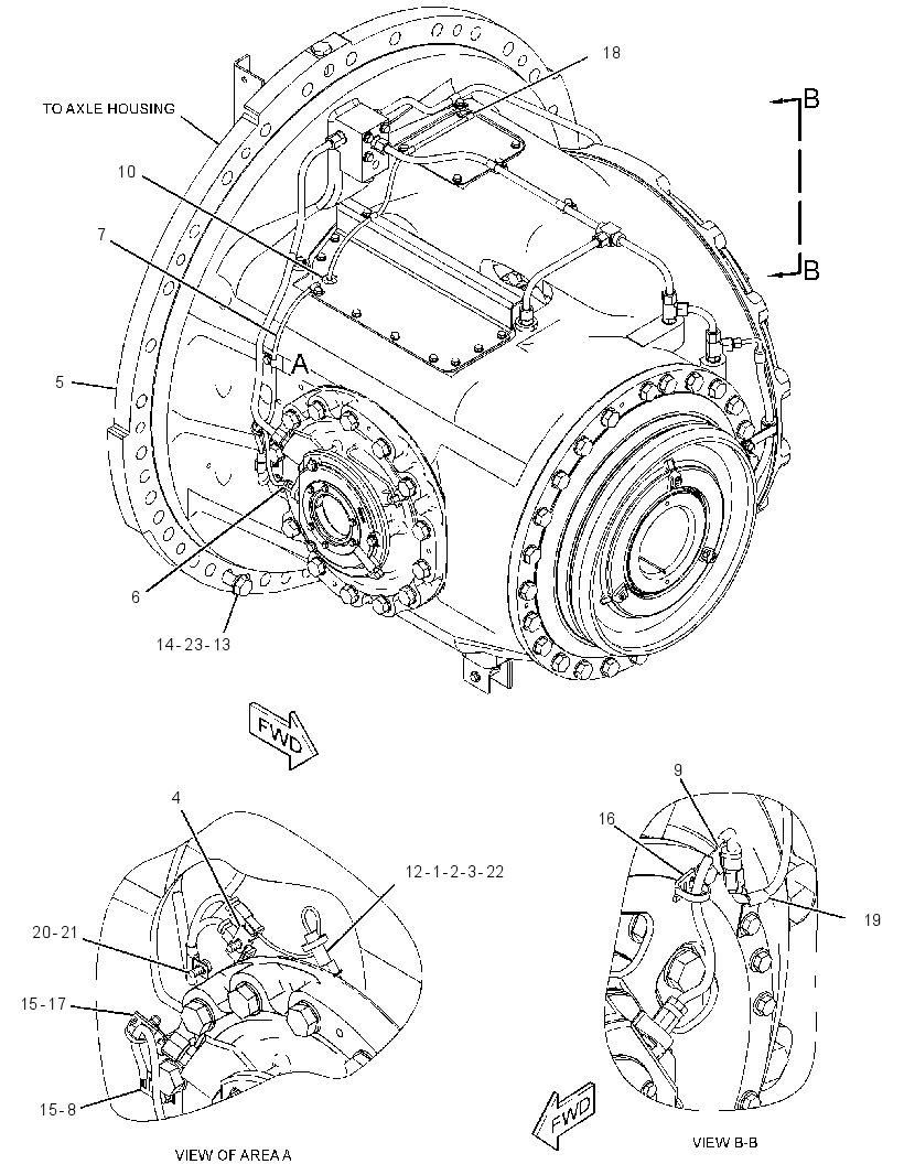 SERVICE AR-DIFF & BEVEL GEAR 1872033 CAT