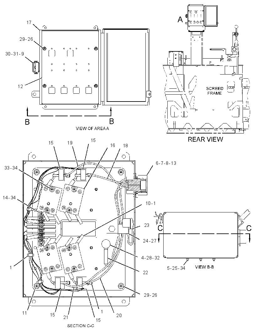 BOX GP-SCREED CONTROL 3067442 CAT